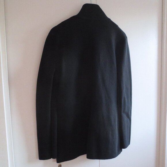 J Crew Black Cotton Knit Sweater Blazer Jacket 100% Cotton Size S Small - Picture 5 of 6